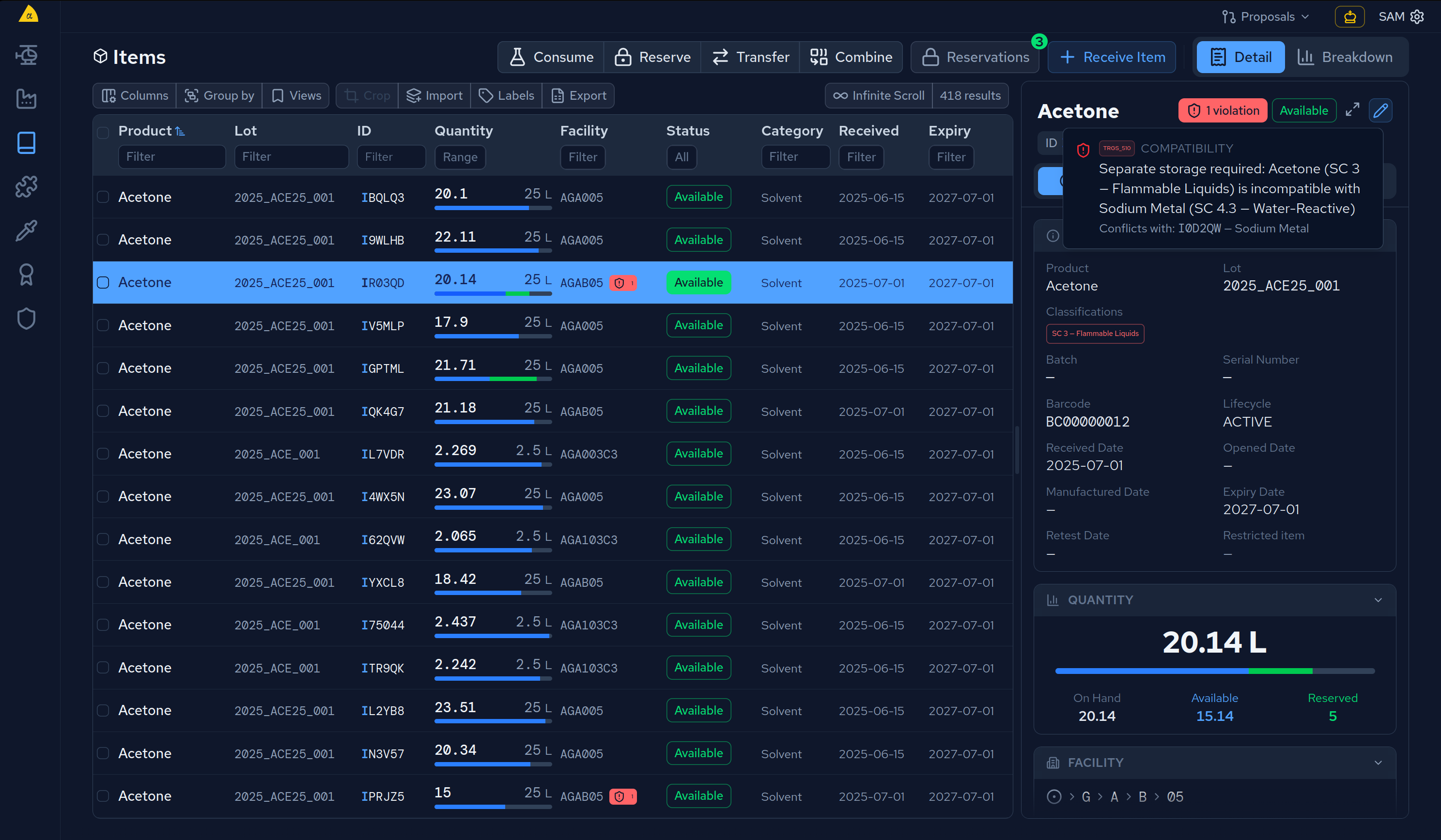 Storage violations, explained in context